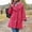 Hot Pink, variant on IUYRTFE Women's Tweed Coat, 100% Polyester Regular Fit Button Front Long Sleeve for Fall Winter Casual Daily Wear