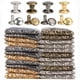 thumbnail image 2 of 100 juegos de remaches redondos de doble tapa de metal de 6-8 mm, clavos de colisión, clavos con punta de roca, artesanías de cuero, zapatos, bolsos, cinturones, prendas de vestir, pulseras, bricolaje, 2 of 5