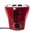 thumbnail image 4 of Uncanny Brands 2-Slice Toaster, Red with Shade Selector Dial and Removable CrumbTray, 4 of 11