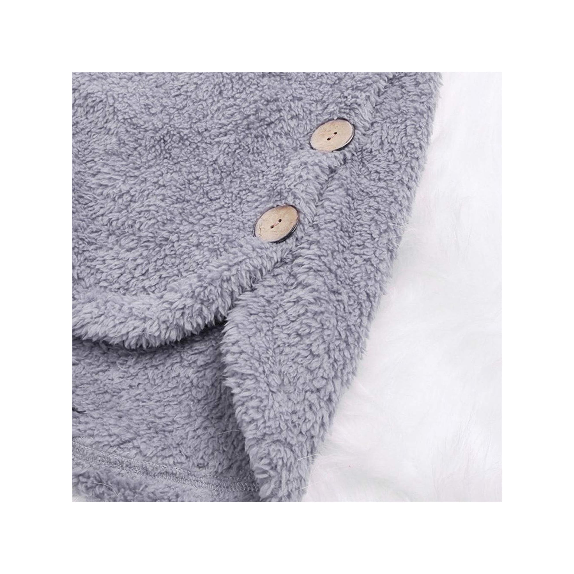 Women Winter Coat Fashion Oversized Plush Hooded Cardigan Coat Caroj Women Winter Coat Fashion Oversized Plush Hooded Cardigan Coat Caroj