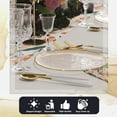 thumbnail image 6 of Exquisite Elegant Plastic Plates For Party 40 Dinner Plates - 40 x 9 inch Plastic Dessert Plates Set - Thin Delicate Fancy Plastic Plates Disposable Plates for Party Plates | Coral Peach - Gold Rim, 6 of 7