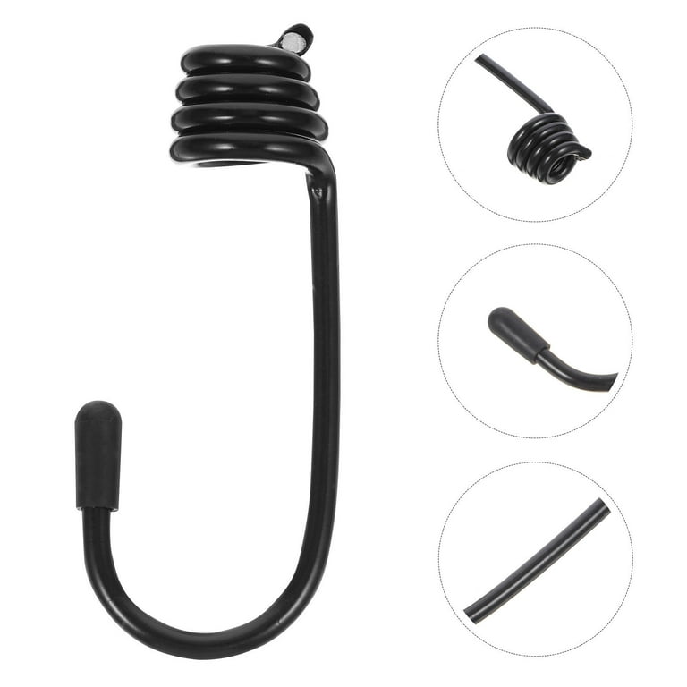 25 Pcs Spiral Wire Hooks Cord Hooks Outdoor Elastic Rope Iron Strapping  Hooks 