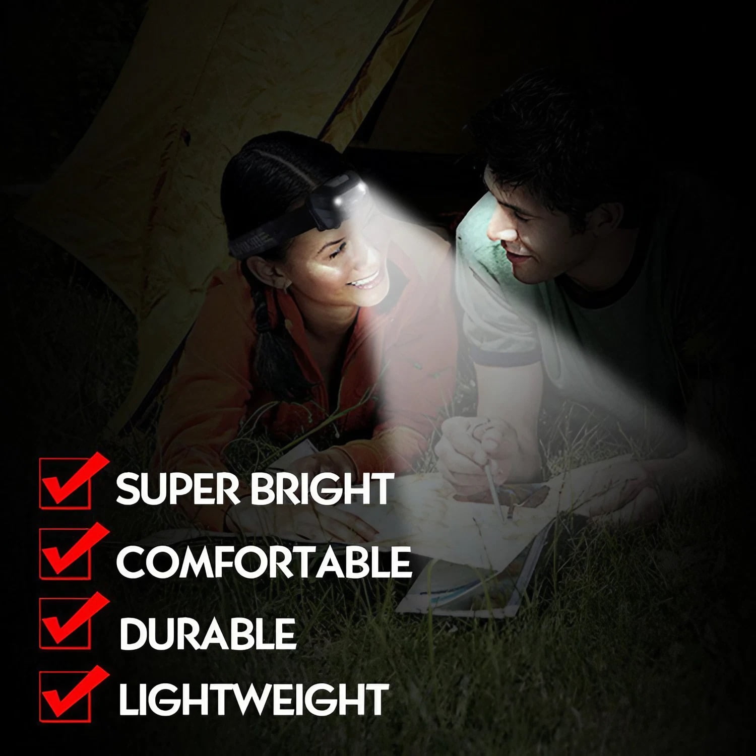 STONEGO 3W Outdoor Essential LED High Brightness White Light USB Rechargeable Waterproof Headlamp - Ideal for Night Fishing, Camping, Hiking, and Emergency Situations
