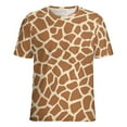 thumbnail image 5 of Giraffe Print Pattern Women's Short Sleeve Tops Casual Blouses T Shirt, 5 of 6