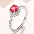thumbnail image 4 of Pretty Women Anniversary 925 Silver Ring Cubic Zircon Wedding Jewelry Sz 6-10, 4 of 7