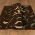 thumbnail image 2 of Ottomanson Ottohome Collection Non-Slip Rubberback Leaves Design Indoor Rug/ Mat, 2 of 5