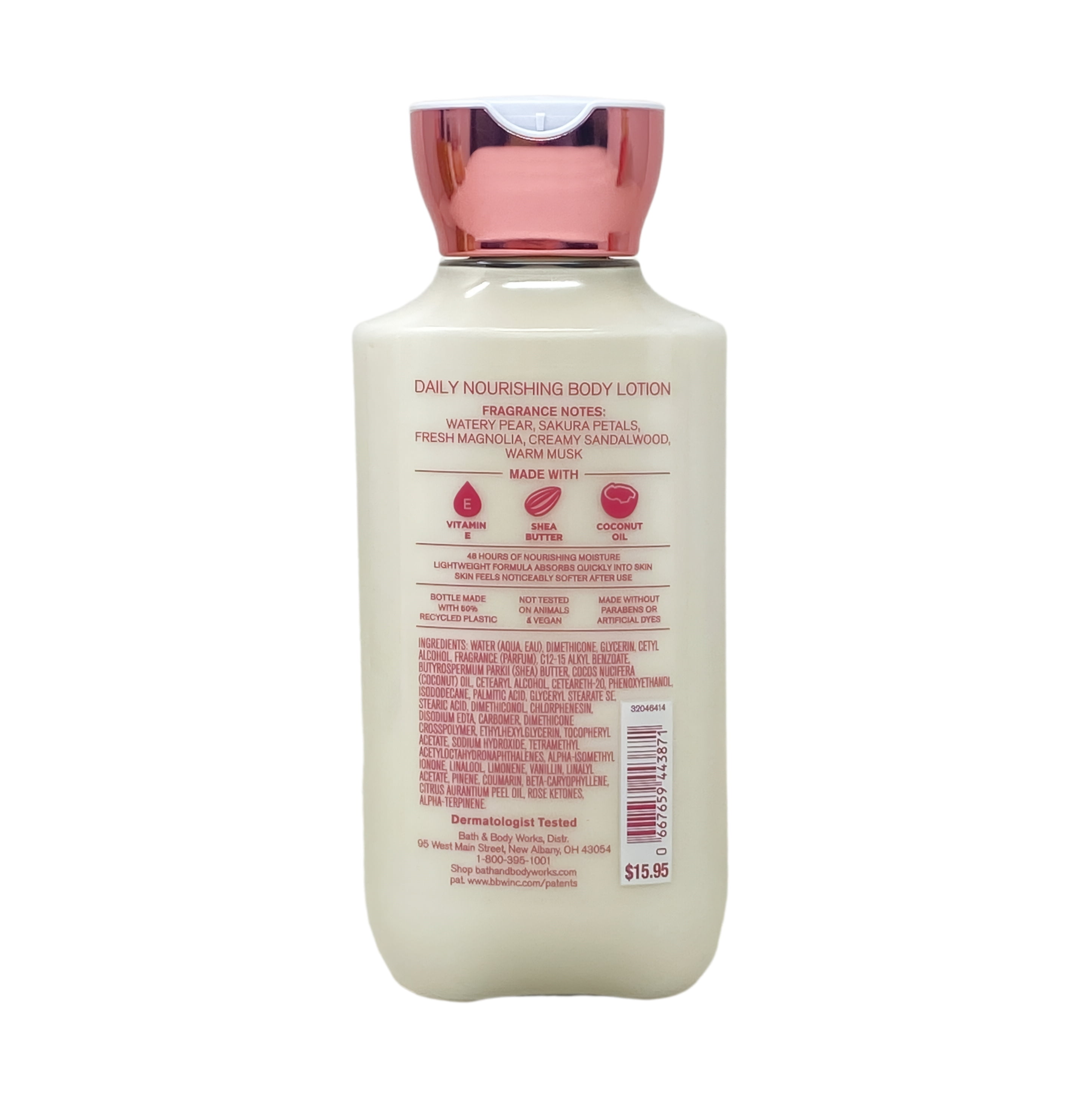 Bath & Body Works Forever Cherry Blossom Body Wash and Daily Nourishing Body Lotion with a Zen Garden Bar Soap