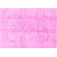 thumbnail image 1 of Ahgly Company Indoor Rectangle Abstract Pink Modern Area Rugs, 4' x 6', 1 of 4