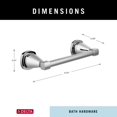 thumbnail image 5 of Delta Faucet 77655 Stryke Soporte De Papel Higiénico Giratorio De Doble Poste, Cromado, 5 of 5