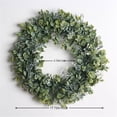 thumbnail image 4 of Dvkptbk Wreaths for Front Door Simulation Wreath Welcome Door Decoration Green Wreath Wooden Sign Pendant Home Decor on Clearance, 4 of 5