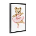 thumbnail image 2 of Stupell Industries Glam Ballerina Teddy Bear Black Floating Frame Canvas Art, 17 x 25, by Amy Hall, 2 of 8
