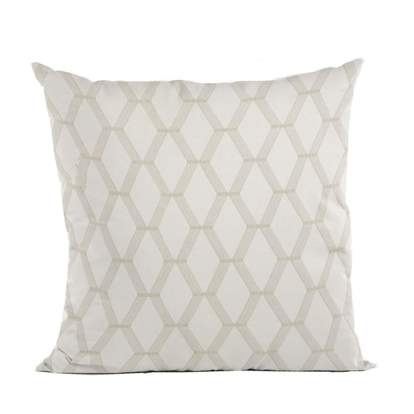 Cojín decorativo Plutus Brands Pearl Diamond 61x61 cm blanco roto