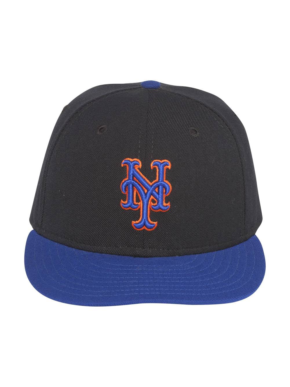 new york mets black fitted hat