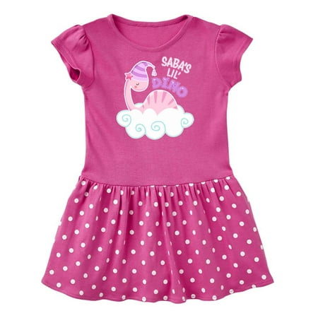 

Inktastic Saba s Lil Dino with Cute Pink Baby Dinosaur Gift Baby Girl Dress