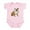 Petal Pink, variant on CafePress - Sitting Bulldog Baby Light Bodysuit - Baby Light Bodysuit, Size Newborn - 24 Months