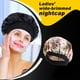 thumbnail image 3 of Capó de pelo ancho de ala de bronceado cabeza bufanda de dormir tapa de moda softness sombrero turbans cabeza cubierta de pelo envolturas para las mujeres de la hoja de dormir caqui sidaley AP008211-21, 3 of 6