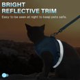 thumbnail image 3 of Correa de malla suave para perros Correa de chaleco ajustable para gatos con cinta reflectante MFZFUKR CPB-US-XAH114-1, 3 of 6