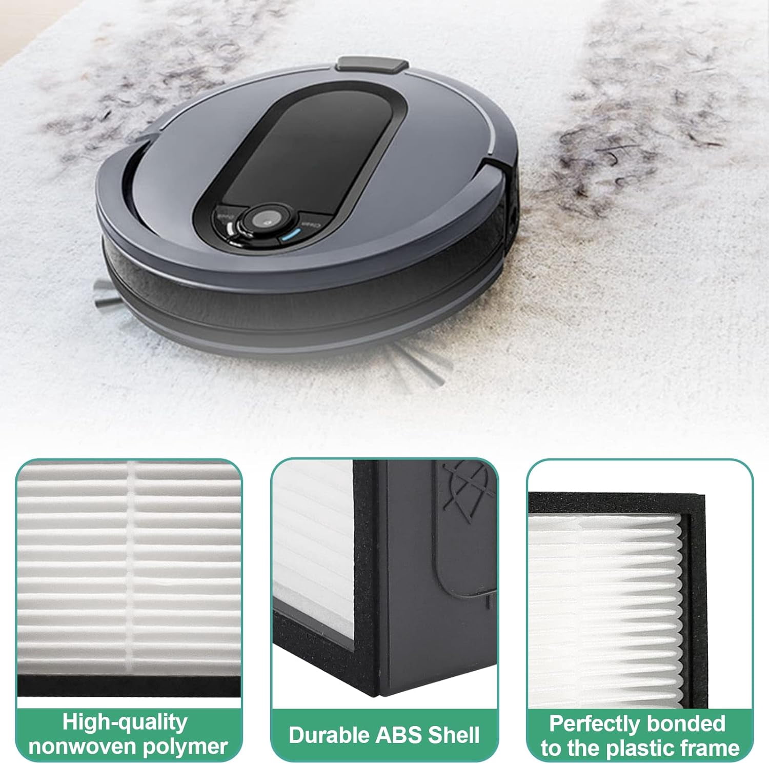 6 Filtri Di Ricambio HEPA Per Roomba Serie E, I, J - Compatibili Con I7, I8, J5, J6 E Altri Modelli - Foto 6