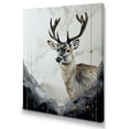 thumbnail image 2 of Designart "Brown Deer In The Wild Painting I" Animals Deer Canvas Wall Art, 2 of 5