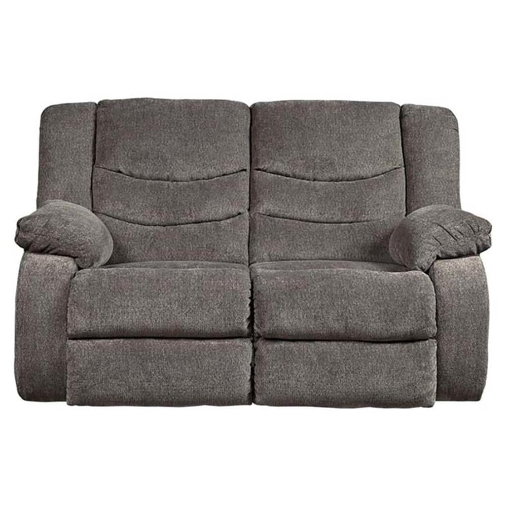 Signature Design by Ashley Tulen Reclining Loveseat in Gray