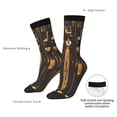 thumbnail image 4 of Picia Ancient Egyptian Hieroglyph Print Athletic Socks for Men & Women – Cushioned Moisture-Wicking Crew Socks for Sports, Running, and Training, Soft & Breathable Size 5-11, 4 of 6