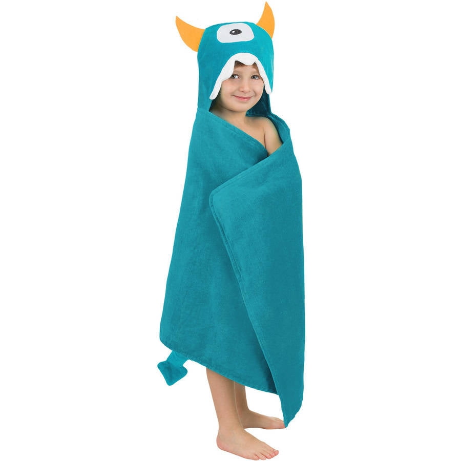 monster hooded towel