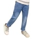 thumbnail image 1 of Pantalones De Otoño para Niña Moda Decoración De Crisantemo Elástico Azul Niños Niña Casual Ajuste Suelto para La Vida Diaria 160 Cm / 63 Pulgadas, 1 of 5