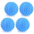 thumbnail image 1 of Laundry Balls,4pcs/Set Blue PVC Reusable Reusable Laundry Ball Fabric Softener Ball Reliable and Durable, 1 of 8