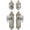 Satin Nickel, variant on Grandeur 828934 Grande Victorian Solid Brass Single Cylinder Keyed Entry Knobset And