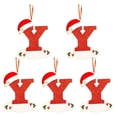 thumbnail image 1 of RuiJiao Clearance Christmas Little Red Hat Letter Pendant DIY Writable Name 26 Letter Pendant 5PCS, 1 of 4