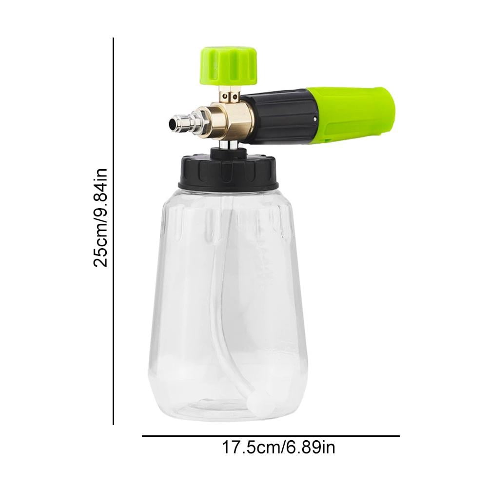 Foam Cannon Sprayer for Garden Hose – Self-Locking Pressure Washer Attachment, Adjustable Snow Foam Lance for Patio & Car