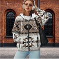 thumbnail image 2 of Uorisanigo Western Aztec Womens Zip Oversized Hoodie Warm Pocket Zipper Hoodies for Women Polyester Comfortable Fall Trendy Outfits Size XL, 2 of 7