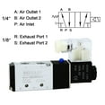 thumbnail image 4 of U.S. Solid 1/4" NPT Electric Pneumatic Solenoid Valve DC 24V 5 Way 2 Position Normally Closed, 4 of 6