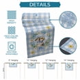 thumbnail image 6 of Table Runner - 60 Inch Long, Easter Rabbits Kitchen Dining Table Runner Dresser Scarves, Spring Eggs Tulips Daisy Wreath Bunny Blue Plaid Farmhouse Decor for Coffee Tables Wedding Party Banquet, 6 of 8