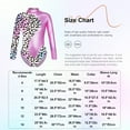 thumbnail image 7 of YiZYiF Girls Leopard Patchwork Ballet Dance Leotard Long Sleeve Gymnastic Unitard Black-B 4, 7 of 7