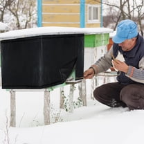 ELAYARD Outdoor Garden Beehive Cover Black Warm Sleeve for Winter Weather