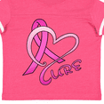 thumbnail image 4 of Inktastic Cure Breast Cancer Awareness Pink Ribbon Boys or Girls Toddler T-Shirt, 4 of 5