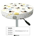 thumbnail image 4 of KLL Cute Cat Round Bar Chair Cushion Cover 14 inch ,Bar Stool Protector with Elastic, Soft Washable, 4 of 6