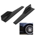 thumbnail image 2 of Unique Bargains 2pcs 45cm PP Plastic Side Skirt Splitters Diffusers Universal Black for Car, 2 of 7