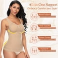 thumbnail image 2 of QUTETN 2 Packs Women‘s Shapewear Camisole with Built-in Bra - Tummy Control Compression Tank Tops, 2 of 6
