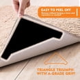 thumbnail image 4 of DEVOGUE 16PCS Rug Gripper Tape Dual Sided Washable & Removable Prevent Curling Corner Carpet Tape - Keep Rug in Place Non Slip Adhesive Rug Tape for Hardwood Floors and Tile, 4 of 8