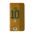 thumbnail image 2 of Keyscaper Jordan Love Brown Green Bay Packers Folio iPhone Case, 2 of 7