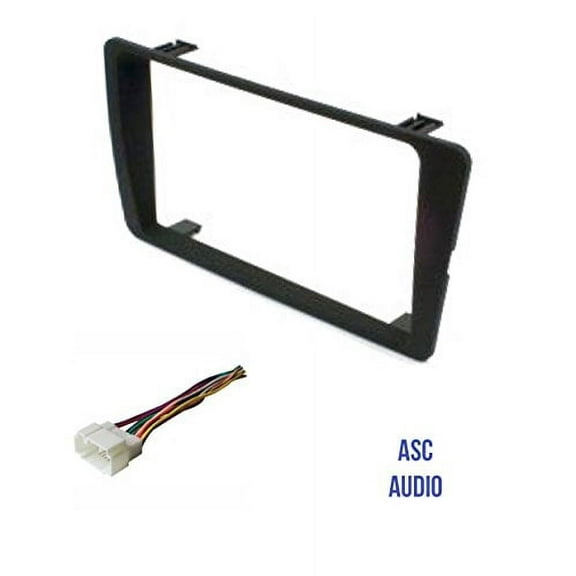ASC Audio Car Stereo Dash Kit and Wire Harness for installing a Double Din Radio for 2001 2002 2003 2004 2005 Honda Civic (excludes SI and SE models)