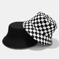 thumbnail image 4 of ZhangBaoLin Plaid Bucket Hat for Men Women Solid Color Beach Sun Hat Packable Outdoor Fishing Hat Y2K Trendy Fisherman Cap, 4 of 6