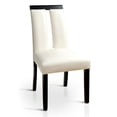 thumbnail image 2 of Furniture of America Jalen Faux Leather Dining Chair in White (Set of 2), 2 of 11