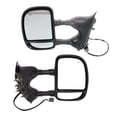 thumbnail image 4 of For 01-05 Excursion Telescopic Camper Towing Mirror Power Heated Black SET PAIR, 4 of 5