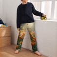 thumbnail image 5 of Susaid Butterflies In Flower Field Print Soft Teen Sleep Pants, Long Pajama Bottoms with Two Pockets and Elastic Waist, Designed for Ages 5-16-Medium, 5 of 6