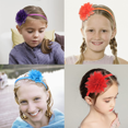 thumbnail image 5 of Diadema de corona de flores de gasa para niña, boda, fiesta, diadema floral Ormromra, 5 of 5
