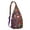Purple-17, variant on Classic Bohemian Sling Backpack - Elegant Paisley & Floral Print, Durable Water-Resistant Everyday Pack