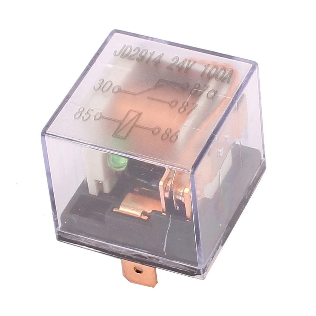 5 Pcs JD2914 5 Pin SPDT Power Electromagnetic Relay w LED Light 24V 100A